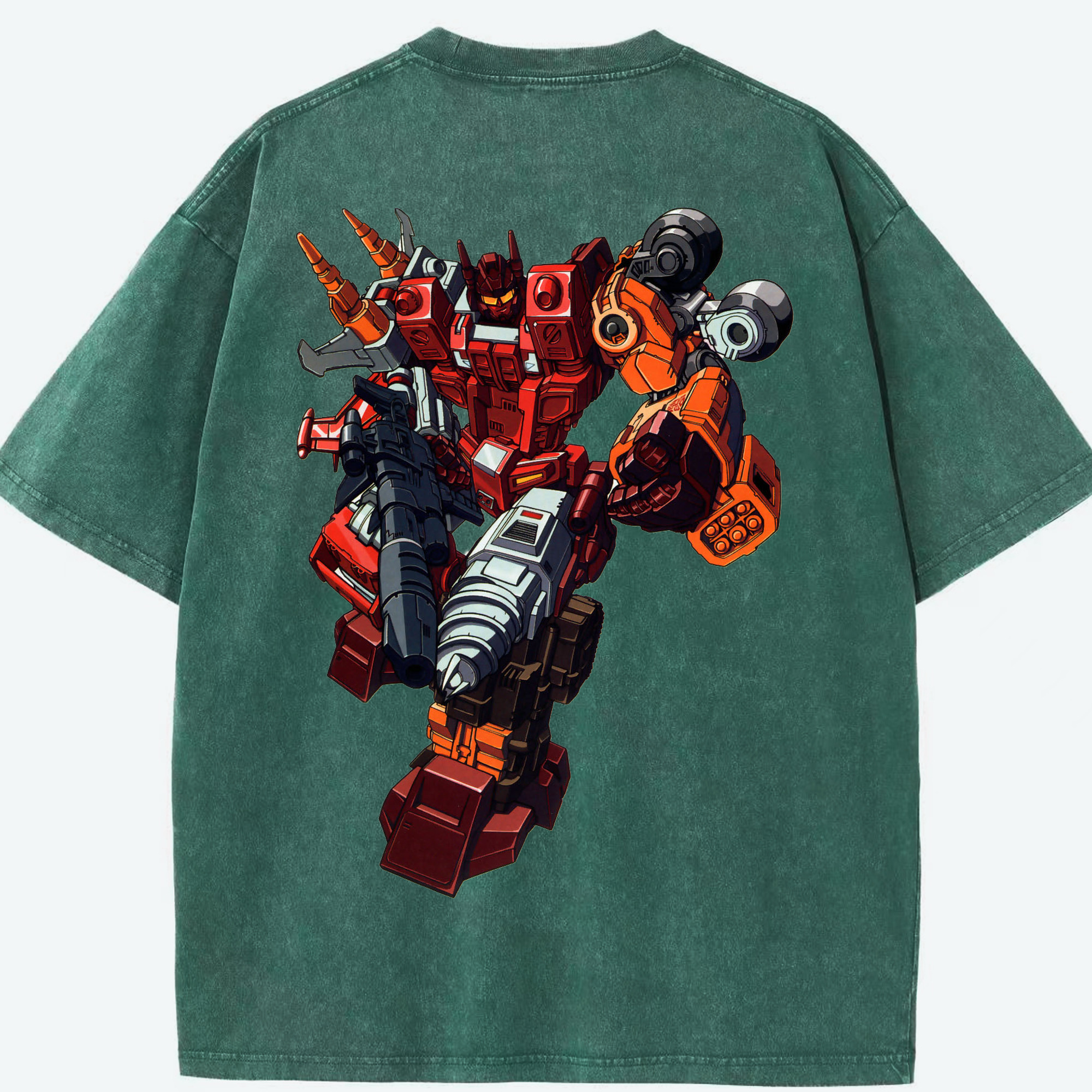 （画像用）  綿100% ヴィンテージ風 半袖Tシャツ（背面プリント）